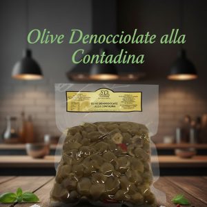 OLIVE Verdi Denocciolate a mano alla Contadina