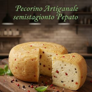 PECORINO Artigianale semistagionato Pepato